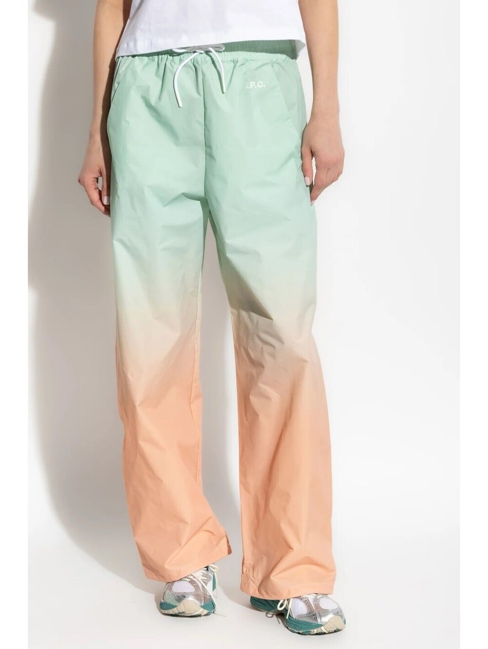 RARE A.P.C X ASICS LARGE Pentalon HAZE Multicoloured Track Pants APC